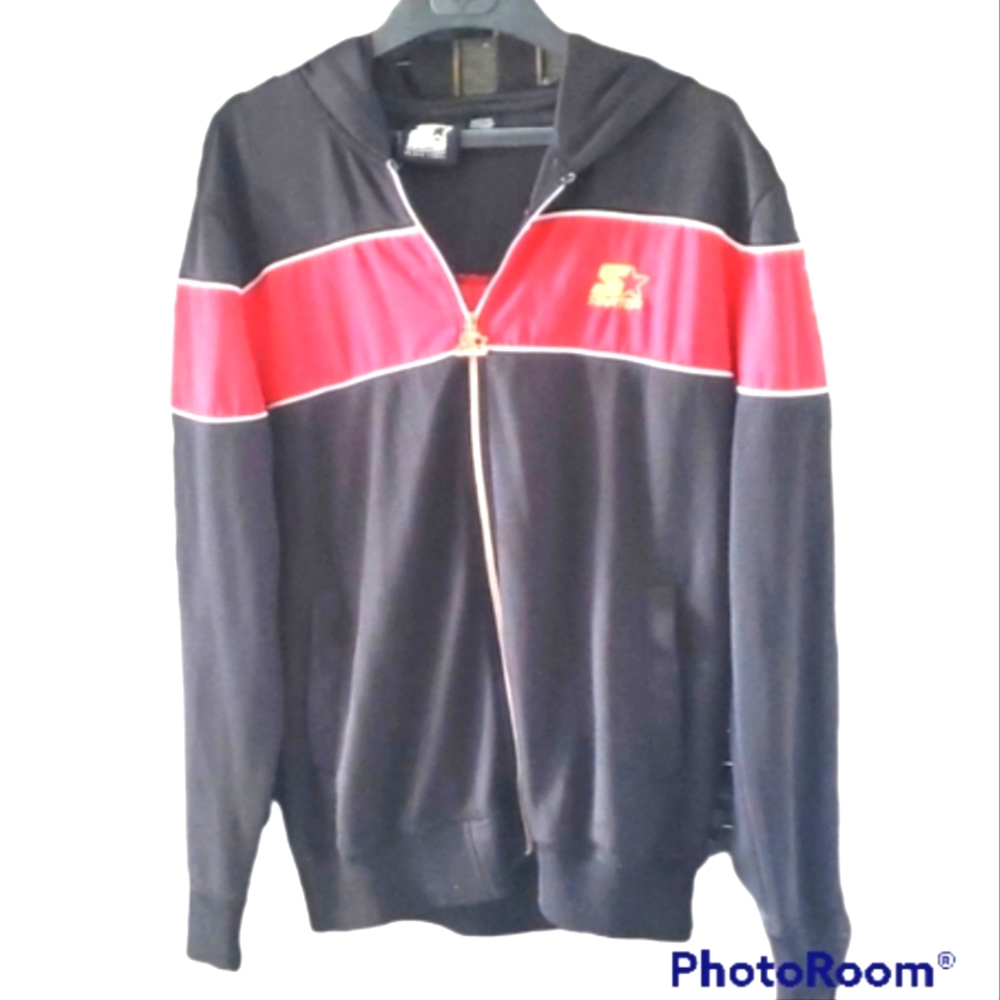 Men's Vintage STARTER Jacket Black Label Size Large